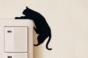 인테리어 고양이 월데코 스티커-기지개,불렀냥,떨어진다냥