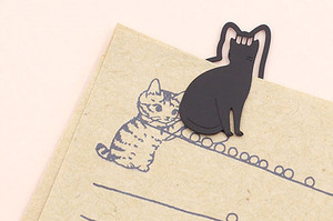 귀여운 고양이 모양의 뿌티클립 10p-앉아있는 고양이/걷고 있는 고양이