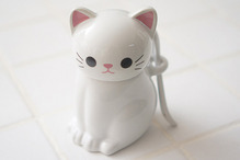 귀여운 고양이 모양의 슈가 포트/양념용기-화이트